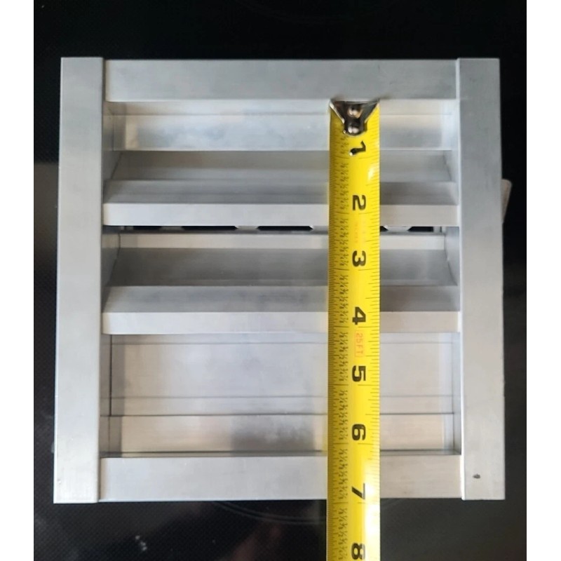 Ruskin ELF15J 8" x 8"Airflow Damper - Stationary Louver Vent