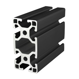 8020, 40-4080, 40 Series 40mm x 80mm 40x80 T-Slotted Aluminum Extrusion DIY Extruded Linear Slot Bar Rail Metric 80/20 (Lite, Black Anodize, 915mm Long)