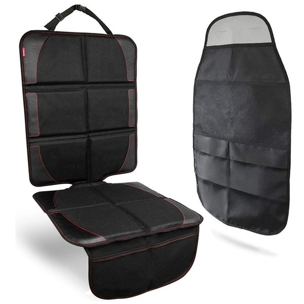 CARARE Kick Guard and Mat for Child Seats, Set of