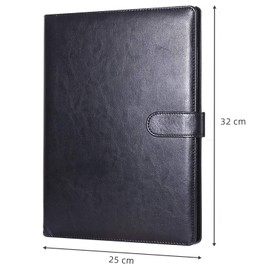 Clipboard Folder Leather Conference Pad Desk Pad Signature Folder A4 Document Folder Designed for Contract Signing Office Supplies Business Supplies