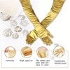 LLMSIX Satin Gloves Elbow Length Satin Gloves Stretchy Women'S Satin