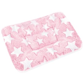 catadog Small Animal Bed Mat, Soft & Warm, Suitable for Guinea Pig, Hamster, Rabbit, Rat and Bearded Dragon (XX-Large(19.7''x15.7''), Star Pink)