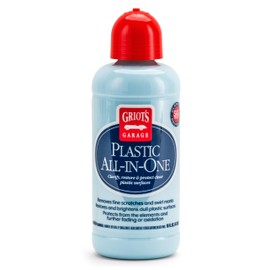 Griot's Garage Plastic All-in-One, Polish, Restore, and Protect Vehicle Lights, Gauges, B-Pillars, Windscreens and More, Ceramic Infused Protection, 16oz, 10872