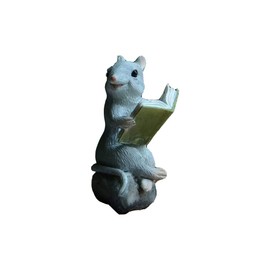 Gemmia Miniature Fairy Garden Book Lover Reading Figurine- Love Study Mouse