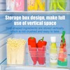 Cisolen 6 PCS Refrigerator Door Organizer Box, Clear Refrigerator Organizer