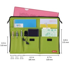 LIHIT LAB A7554-24 Bag-in-Bag A4, Black