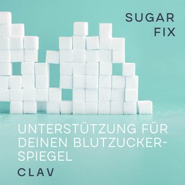 CLAV 2x N9 SUGAR FIX - Zimt Kapseln Hochdosiert - 400mg Zimt Extrakt - Blutzucker Balance mit Chrom - Zink - Bittermelone - Jambulbaum Extrakt - Stoffwechsel Formel - 120 St. Vegan