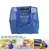 Mesh Beach Bag with 8 Pockets Waterproof Large Capacity Portable