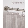 Crkmire Corner Shower Curtain Rod, Brushed Nickel [24"-53"] x [24"-53"]