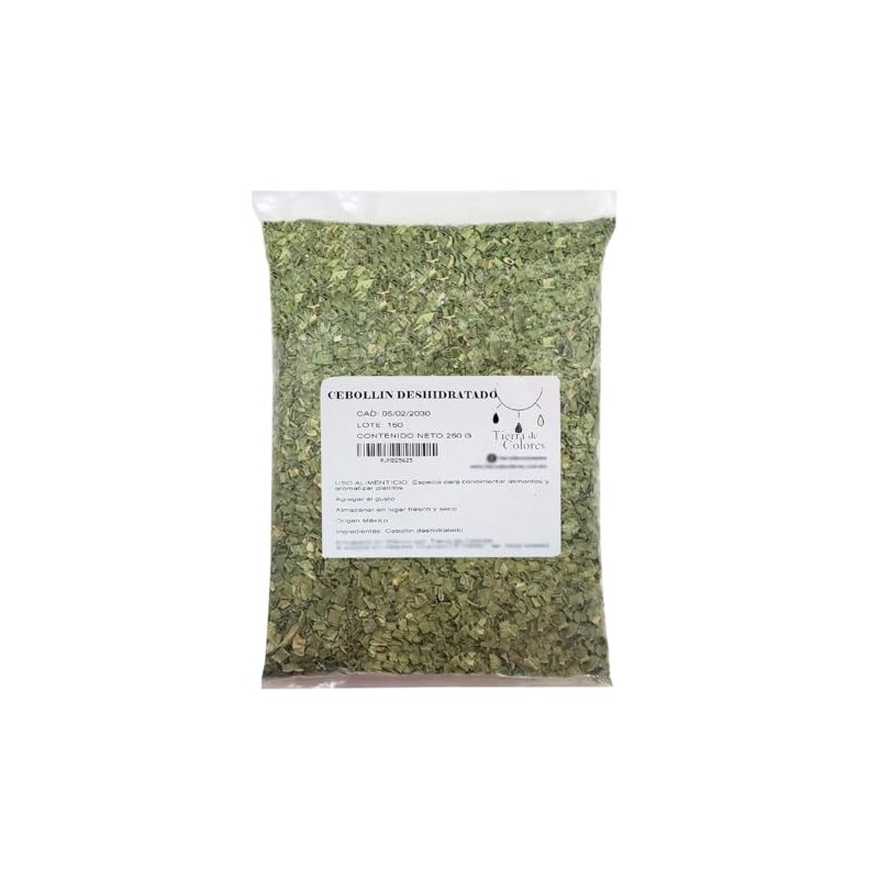 Cebollin o cebollines deshidratado aromático 250g condimento y especia gourmet