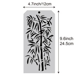 6 Pieces Tree Branch Decorative Plastic Stencils Painting Templates Art Drawing Stencil Templates for Scrapbooking Cookie Tile Furniture Wall Floor Decor Drawing Tracing DIY Art