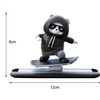 Roczential Skateboard Bear Dashboard Ornament, Skateboard Bear Car Ornament |