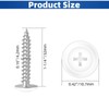 #8 x 1 Modified Truss Wafer Head Wood Screws, Alloy