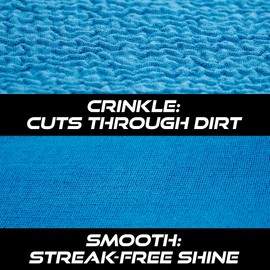 VIKING Glass Microfiber Cleaning Cloth for Car and Home, Glass Towels for Mirror, and Picture Frames, and Car Detailing Kit, 16 inch x 16 inch, Blue, 4 Pack