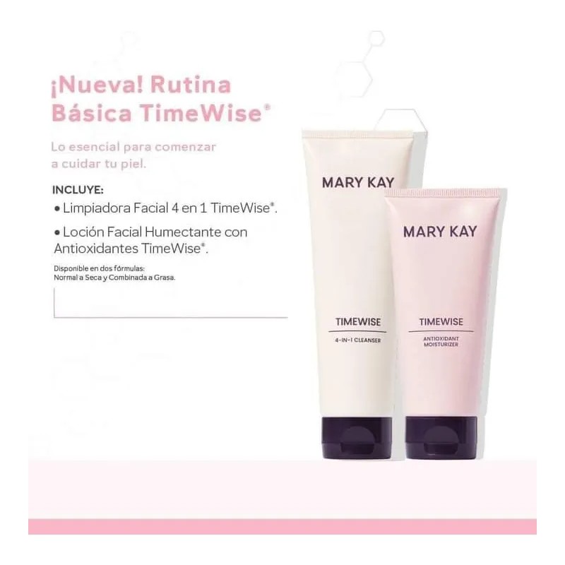 Set Limpiadora 4en1 + Humectante Con Antioxidantes Mary Kay