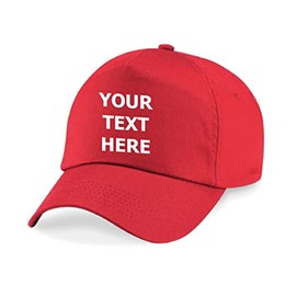 Kids Baseball Cap (Bright Red)