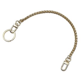 L'PIERRE Multi-Purpose Hand Strap, Key Chain, 11.8 - 23.6 inches (30 - 60 cm), Key Holder, Fall Prevention, Wallet Chain, Smartphone Strap, Durable, Wallet, Single Item, gold/30cm