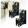 2 Way Farm Gate Latch, 2PC Heavy-Duty Lockable Fence Latch
