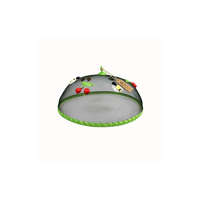 Dexam 16050403 Summer Garden Bee Mesh Food Cover, Steel, Green