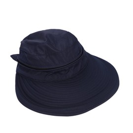 Women's Sun Hat UPF 50+ UV Protection Hat Foldable Wide Brim Beach Hats Sunbonnet with Detachable Top Breathable Summer Sun Visor Cap Outdoor Peaked Cap for Travel Vacation Swimming Pool Camping