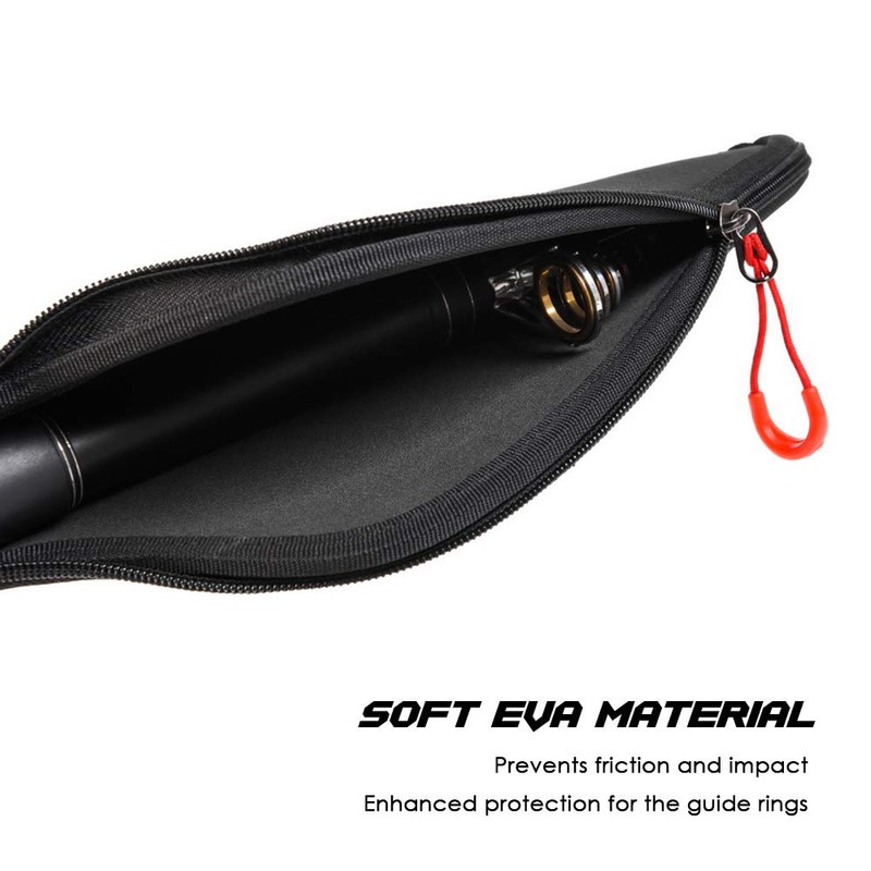 Lixada Eva Fishing Rod Protective Case Sleeve for Fishing Rod