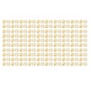 100pcs Flower Shape Binder Clips Strong Clamping Force Metal Cute