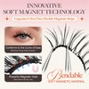LASHVIEW Magnetic Eyelashes with Applicator, Soft Magnetic Lashes Natural Look