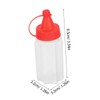 ABOOFAN 8pcs Mini Squeeze Bottles Reusable Leak Condiment Containers for