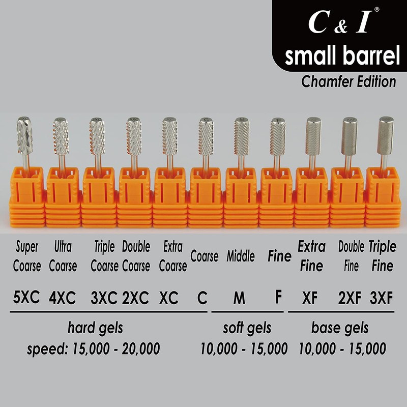 C & I Small Barrel Nail Drill Bit, Chamfer Edition,