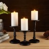 CozierGlow Rechargeable Flameless Pillar Candles with Remote Timer, 3D Moving