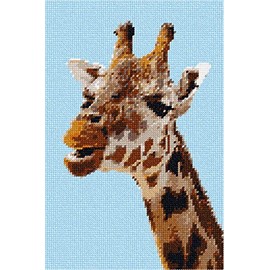 Pepita Needlepoint Canvas: Giraffe Up Close, 7" x 10"