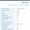 Waxman Serene 3 Spray Fixed Shower (White)