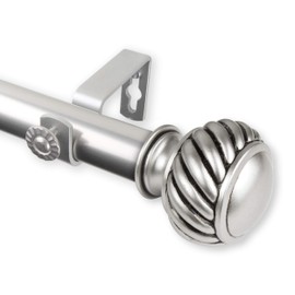 Rod Desyne 100-46-285 1" Baldir Curtain Rod, 28-48", Satin Nickel