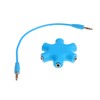 NOLITOY Hexangular Earphone Splitter Adapter Way Audio Connector for Music