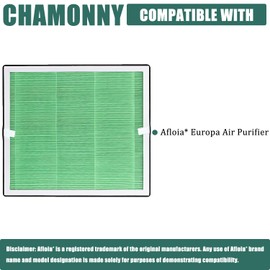 CHAMONNY Europa Toxin Remover Filter Replacement, Compatible with Afloia Europa Air Purifier, 3-in-1 H13 True HEPA Filter and Toxin Remover Filter, 2 Pack (Europa Green)