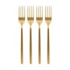 Argon Tableware Stainless Steel Dinner Forks - 19.5cm - Gold