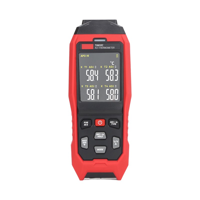 K Type Thermocouple Thermometer 4 Channel Accurate Measurement Digital Contact