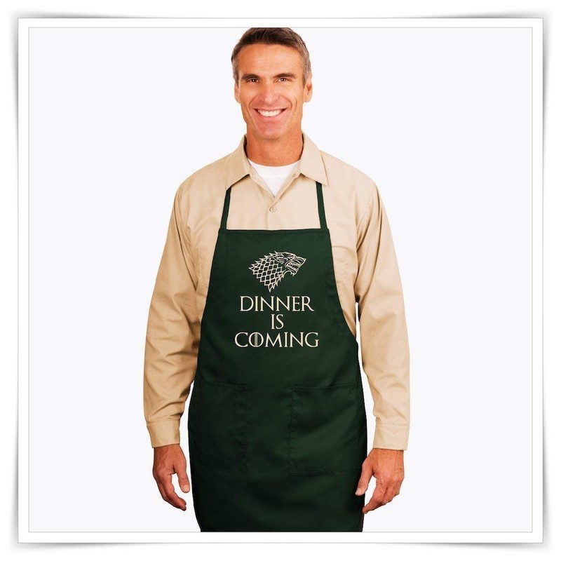 Dinner Is Coming Serving Apron