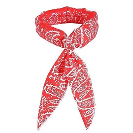 Cool Neck Pet Cool Ring, Neck Cooler, Dog and Cat, Cooling Collar, Cooling Bandana, Cooling Ring, Heat Protection, Heatstroke Prevention, Indoor Use, For Walks, 2.0 x 39.4 inches (5 x 100 cm), Red)