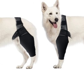 Dog Elbow Brace Protector Pads, Elbow Support Compression Wrap Knee Brace for Dogs Canine Elbow and Shoulder Support, Dysplasia, Arthritis, Elbow Calluses, Pressure Sores, Shoulder Dislocation(S)