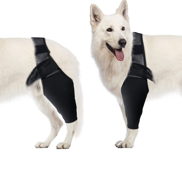 Dog Elbow Brace Protector Pads, Elbow Support Compression Wrap Knee
