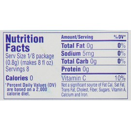 Kool-Aid Unsweetened Blue Raspberry Lemonade Artificially Flavored Powdered Drink Mix, 0.2 Ounce (Pack of 96)