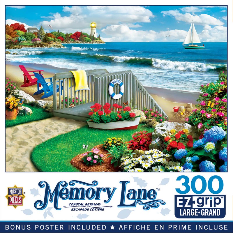 MasterPieces - Memory Lane - Coastal Getaway 300 Piece EZ