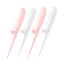 PACKOVE 4pcs Foldable Comb Pocket Combs for Hair Stylist Tail Detangle Travel Hair Brush Smooth Versatile