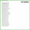 Ecogard XC36080 - Filtro de aire de cabina premium, para