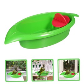 GANAZONO 2pcs Bird Bath Box for Parrots Bird Bathtub for Pets Lightweight Portable Design Easy to Clean for Parakeets and Sparrows