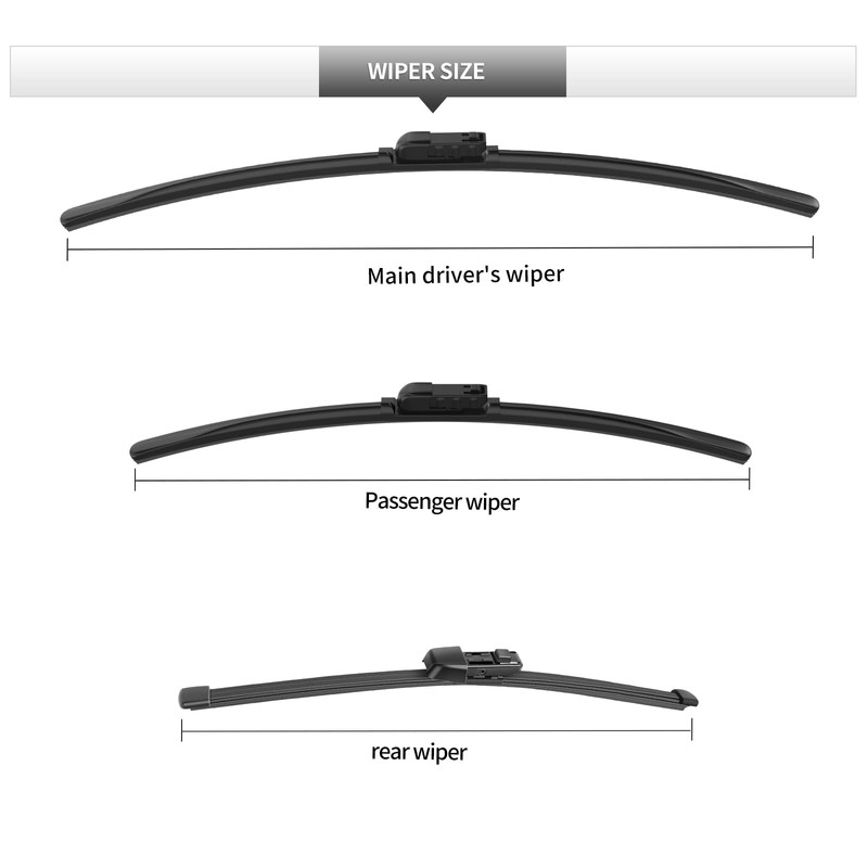 GARDIMU Replacement for Volkswagen Taos 2022 2023 2024 Windshield Wiper