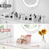 DOADW Makeup Counter Organizer Clear - 11 Compartment Bathroom Cosmetic