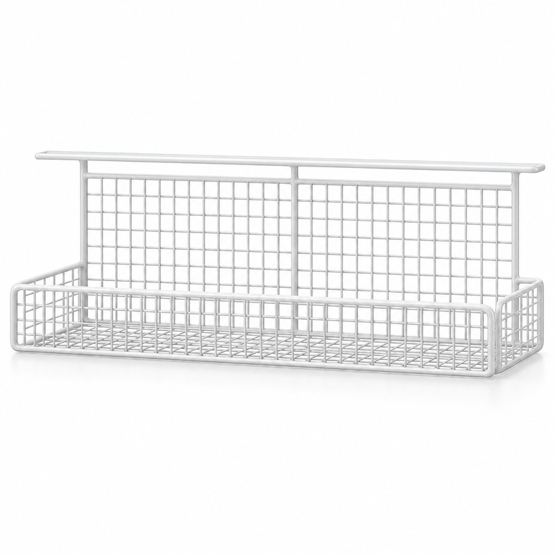 Under-Desk Cable Management Tray for Cord & Power Strip Storage
