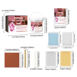 Luna Bean Hand Casting Kit - Valentines Day Gifts for Her Wife Him Men Husband, Engagement Gifts for Couples Anniversary Wedding Bridal Shower, Mom Kids Valentine’s Girlfriend Boyfriend Hand Molding